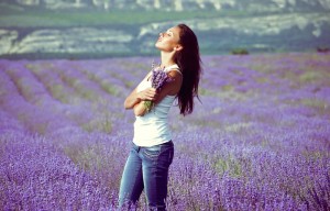 young beautiful girl in the summer on vacation